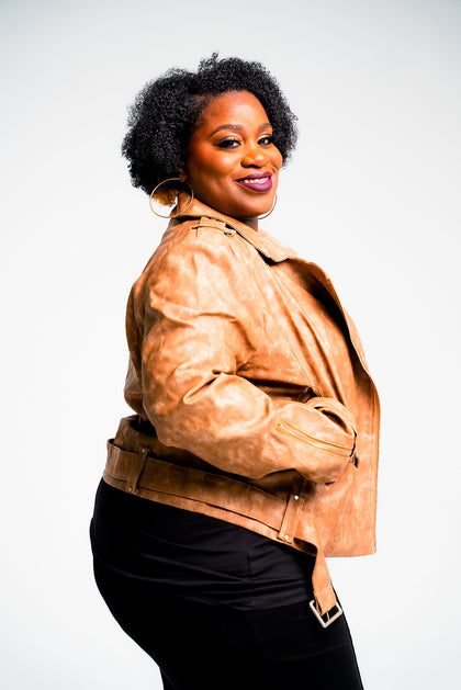 Biker Babe Leather Moto Jacket