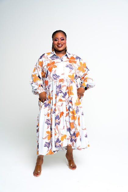 The Colors of Fall Midi Dress