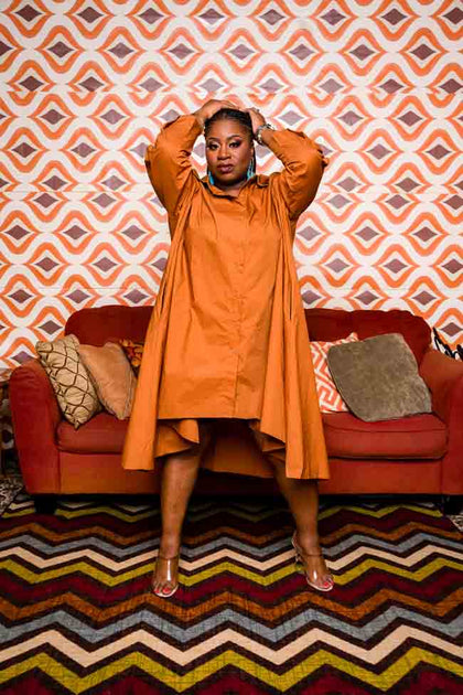 Shut Em' Down Hi-Lo Tunic Shirt Dress